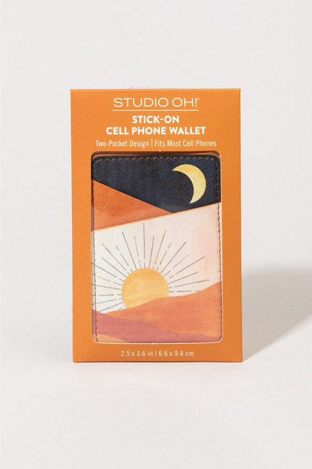 Sunrise Moon Stick On Phone Wallet