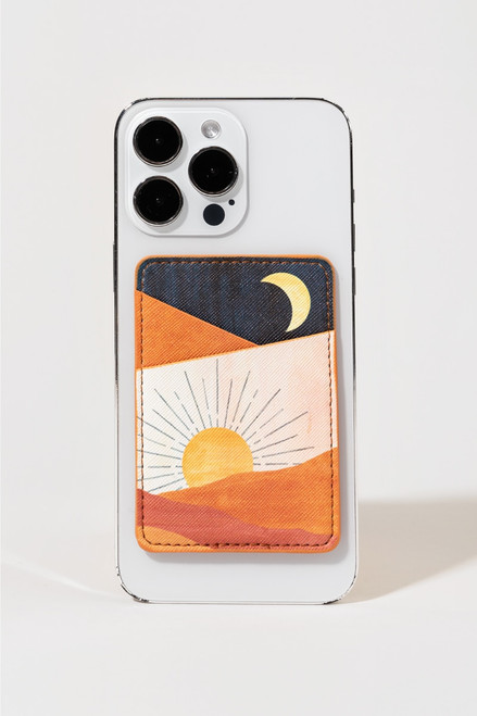 Sunrise Moon Stick On Phone Wallet