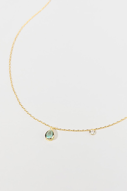 Katelyn Blue Opal Pendant Necklace