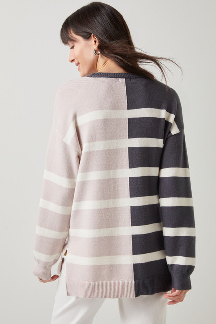 Sophie Striped Colorblock Pullover