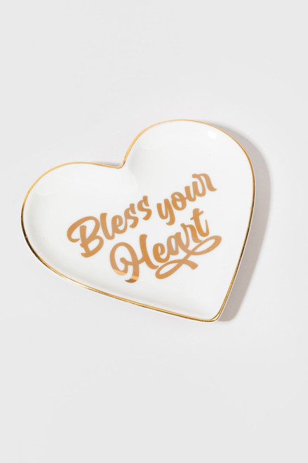 Heart Shaped Bless Your Heart Tray