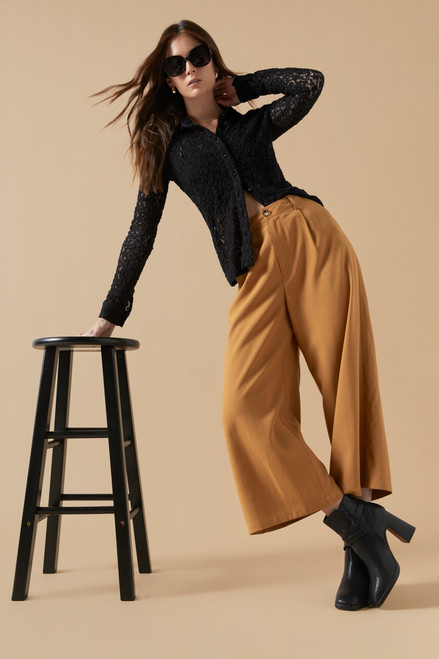 Lidia Tailored Fluid Culotte Pants