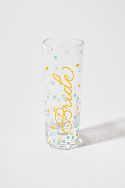 Bride Blue And Gold Shot Glass