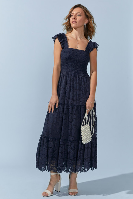 Vickie Lace Tiered Maxi Dress