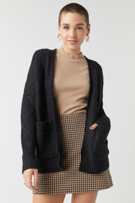 Fiona Diamond Knit Cardigan