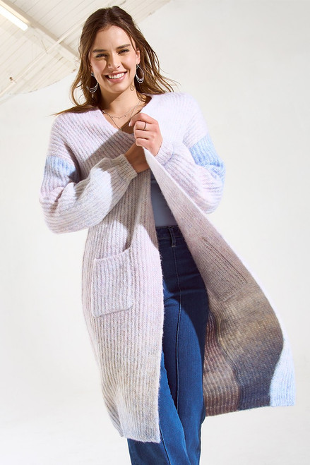 Elaine Fuzzy Long Cardigan