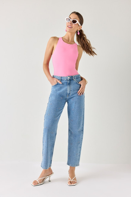 Gina Straight Leg Crop Denim Jeans