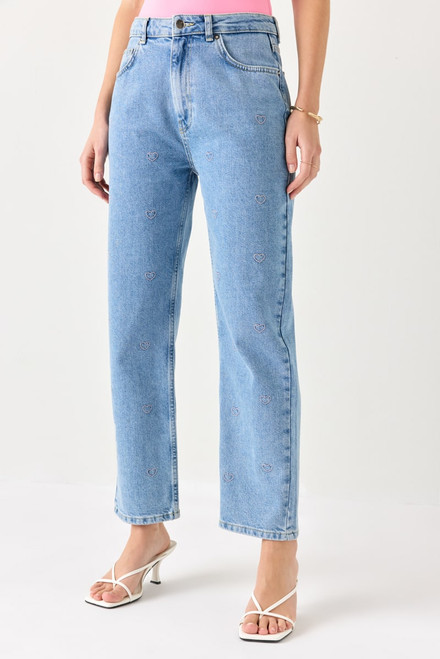 Gina Straight Leg Crop Denim Jeans