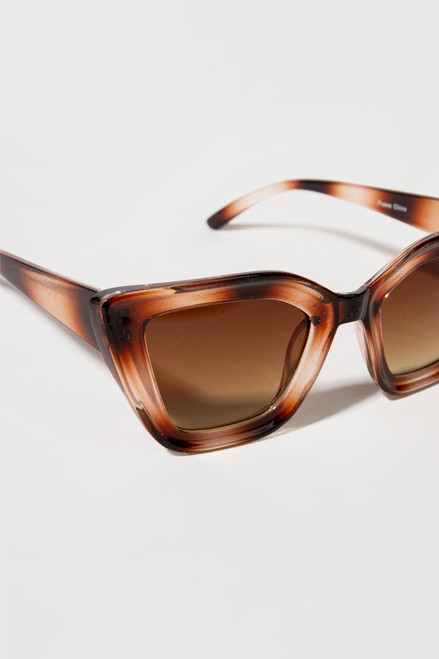 Erika Tortoise Shell Chunky Cat Eye Sunglasses