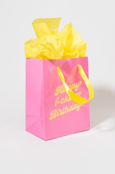 Happy F*cking Birthday Gift Bag With Tissue