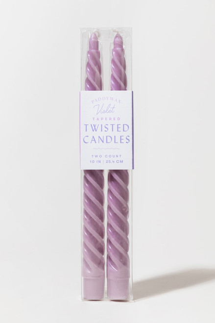 Violet Twisted Candles