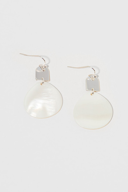 Macey Shell Medallion Earrings