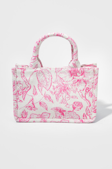 Luna Mini Pink Floral Tote Bag