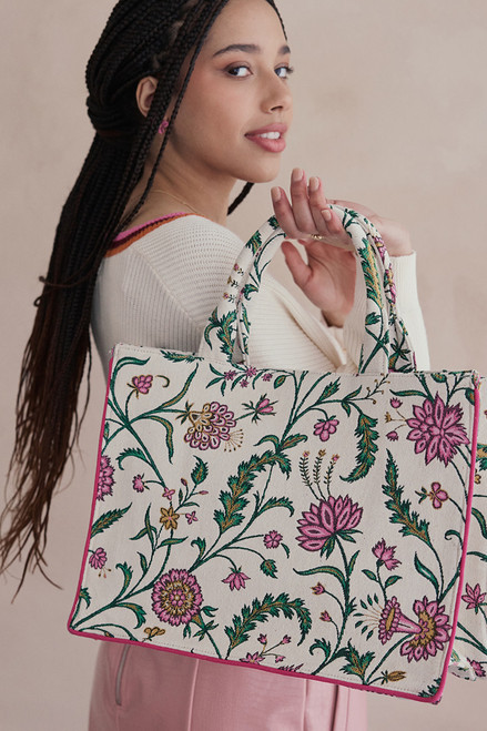 Diane Multi Color Floral Tote Bag