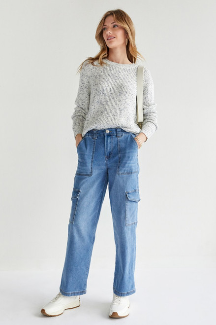 Delaney Marled Crew Neck Pullover