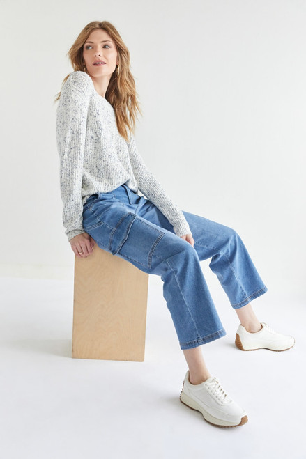 Delaney Marled Crew Neck Pullover