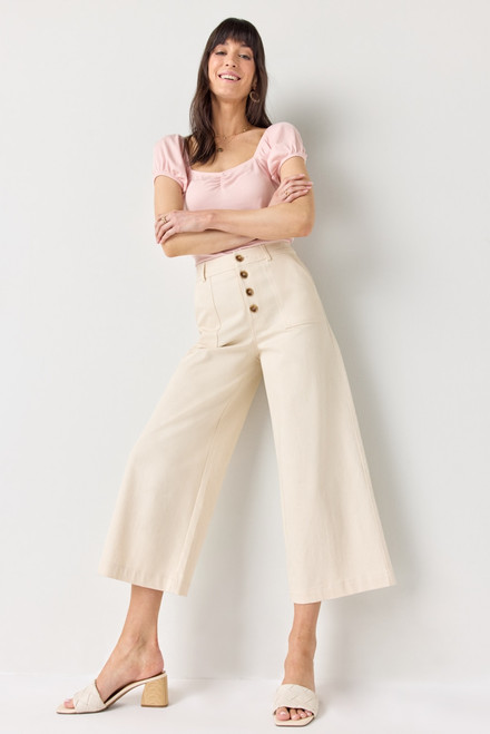 Belinda Front Button Cullote Pants