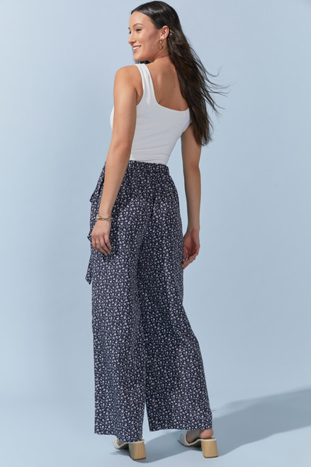 Deena Floral Tie Waist Pants