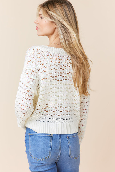 Charlotte V Neck Pullover Sweater