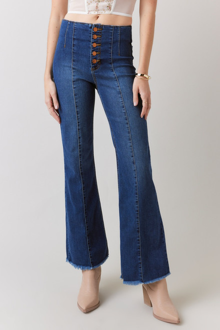 Emalee Front Seam Bootcut Jeans