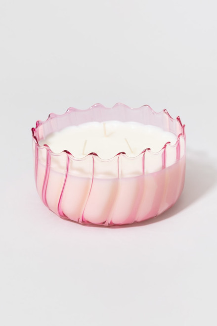 Dina Ripple 12oz Dessert Peach Candle