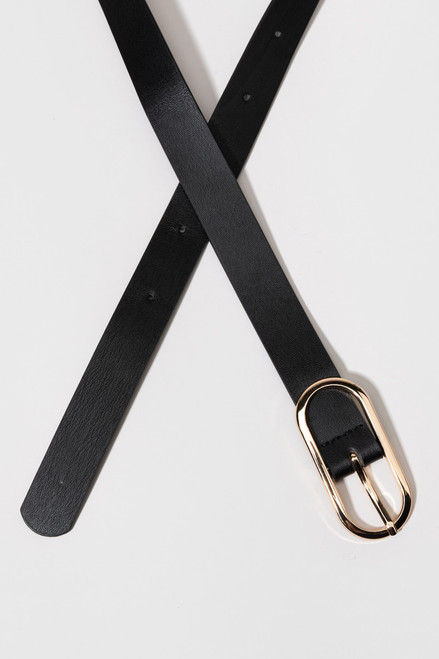 Briony Thin Oval Buckle Belt