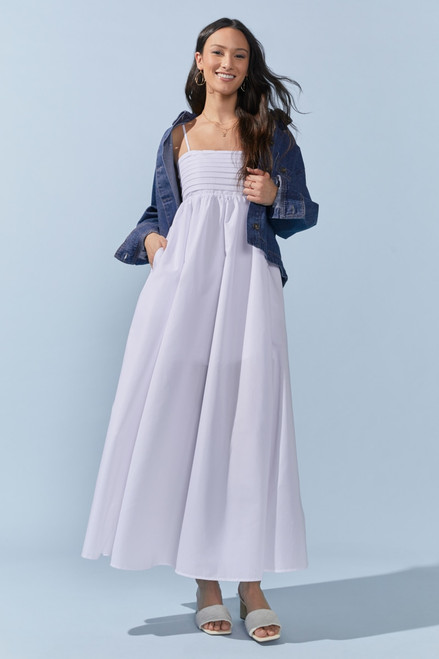 Suzanne Upper Pleated Maxi Dress