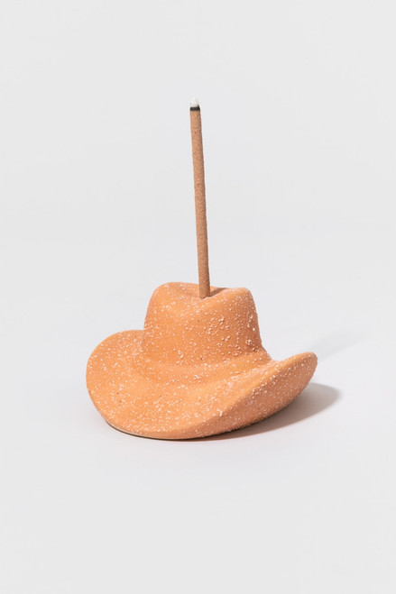 Paddywax Terracotta Ceramic Cowboy Hat Incense Holder