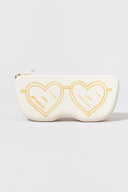 Heart Shaped Sunglasses Pouch