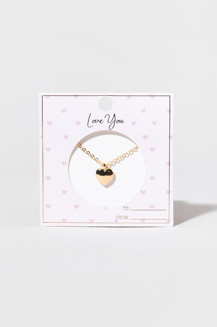 Heart Love You Necklace