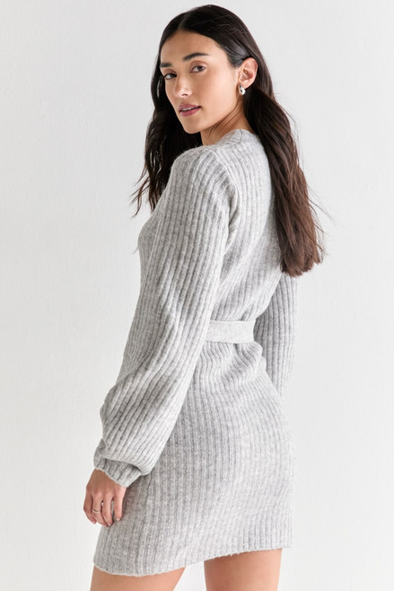 Andrea Belted Sweater Dress