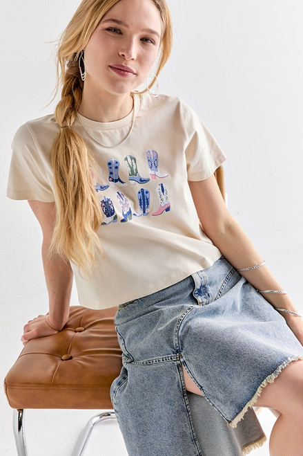 Amy Cowboy Boots Graphic Tee