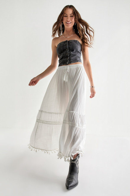 Tina Border Maxi Skirt