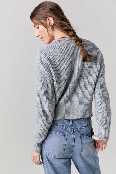 Leona V Neck Cable Front Pullover