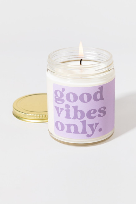 Good Vibes Only Candle Jar