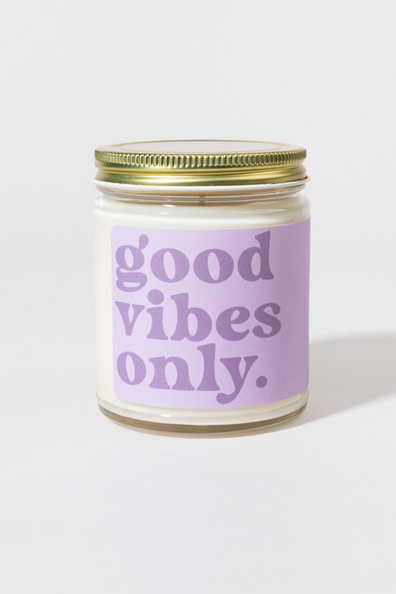 Good Vibes Only Candle Jar