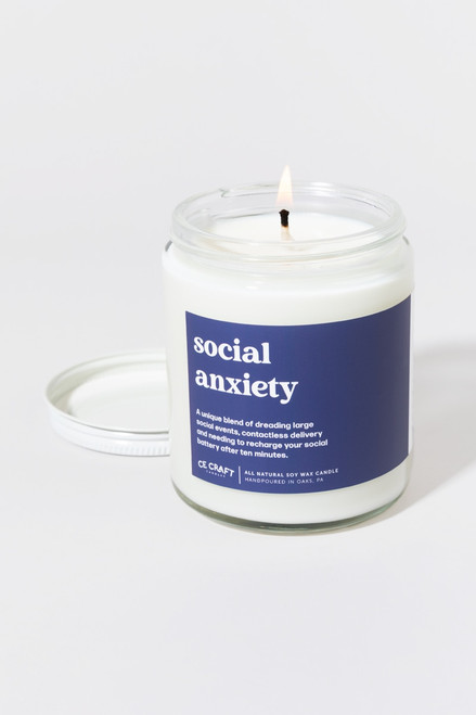 Social Anxiety Candle Jar