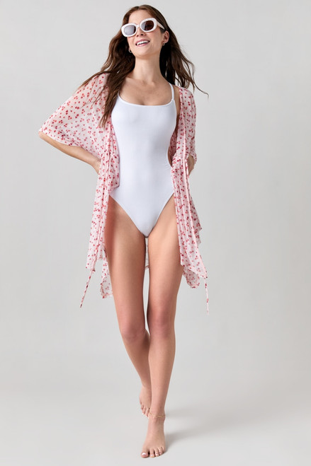 Sherri Floral Mesh Cover Up