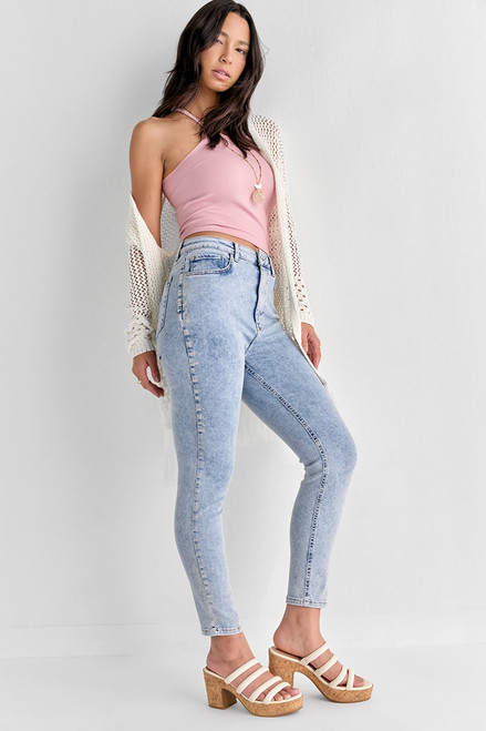 Jaylene Metallic Skinny Jeans