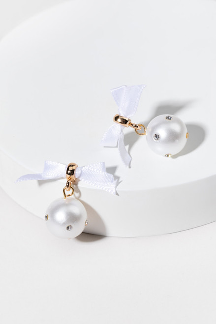 Allison Encrusted Pearl Drop Earrings