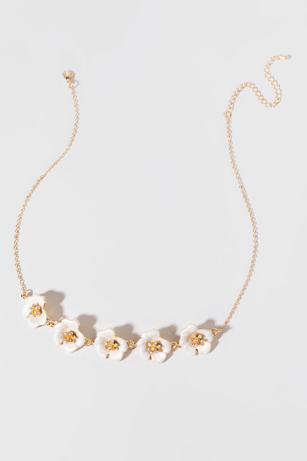 Sherrie Shell Flower Necklace
