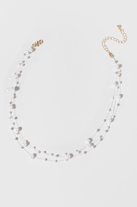 Jazmyn Wire Pearl Necklace