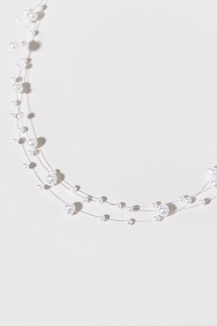 Jazmyn Wire Pearl Necklace