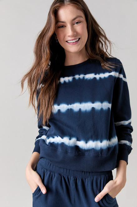 Destiny Tie Dye Striped Sweatshirt