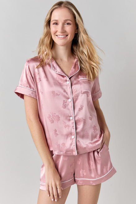 Brittney Floral Satin PJ Set