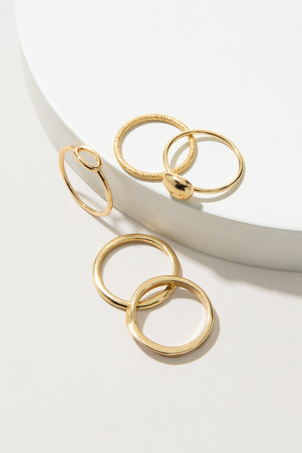 Gloriana Bean And Oval Open Twist Rings