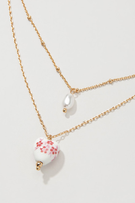 Jayleen Ceramic Heart Necklace