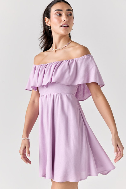 Annie Off Shoulder Flounce Dress