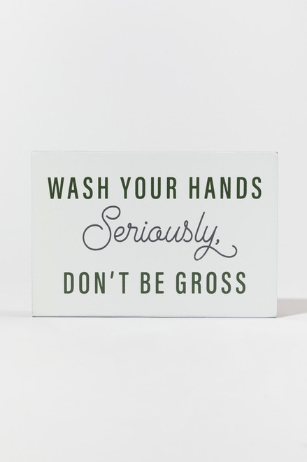 Wash Your Hands Box Sign