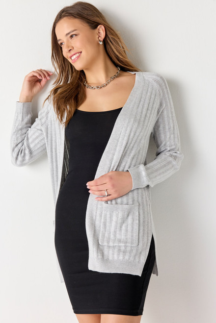 Pam Pointelle Long Cardigan